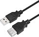 LogiLink USB 2.0 Cable USB-A male - Magnetic Μαύρο 5m CU0012B