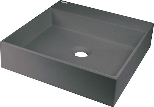 Deante Countertop Sink Porcelain 40x40cm Gray