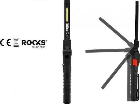 Rooks Lanternă de lucru Baterie LED IP54 cu luminozitate până la 100lm