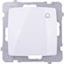 Ospel Wall Push Bell Button White ŁP-6S/m/00
