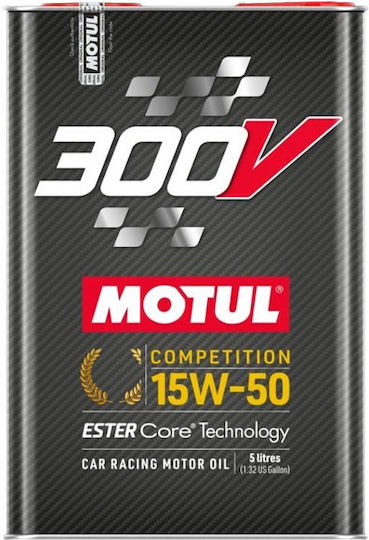 Motul 300V Competition Синтетичен Масло за Автомобили 15W-50 5лт