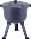 Kamille Holzkohlegrill mit Deckel und Thermometer