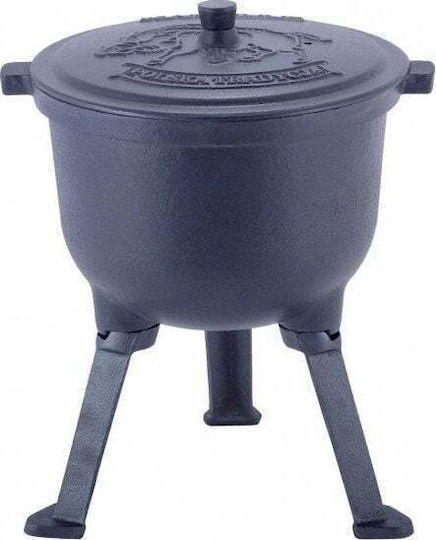 Kamille Holzkohlegrill mit Deckel und Thermometer