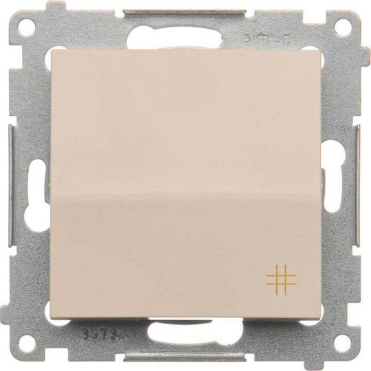 Kontakt-Simon Wall Switch Without Frame Ecru