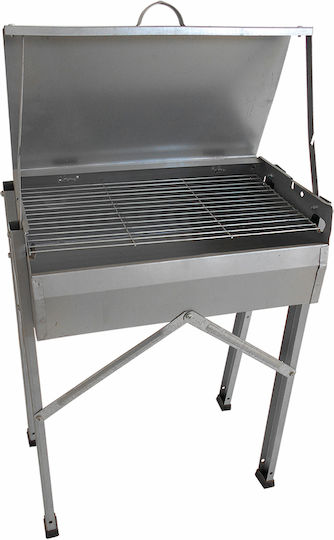 Klapakis Verzinkt Holzkohlegrill mit Deckel 55cmx54cm