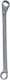 Dedra Double Polygon Wrench Bent with Ratchet Mechanism 24x27mm