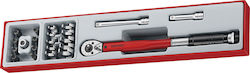 Teng Tools 102110104 Ratschen- und Steckschlüssel-Set 3/8" Teng Tools 102110104 Ratschen- und Steckschlüssel-Set 3/8"