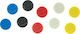 Nobo Set Magnete mit Anziehungskraft 2.5kg 38x38mm 10Stück