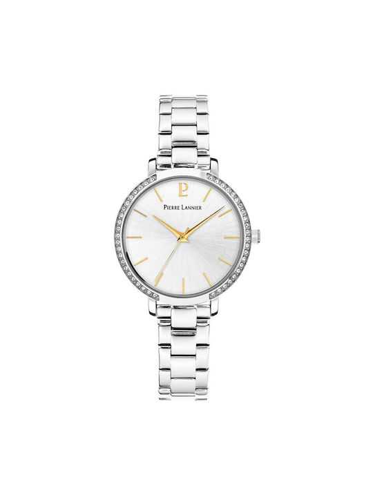 Pierre Lannier Watch with Silver Metal Bracelet