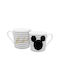Disney Mickey Mouse Glitter Cană din Porțelan Argintiu 350ml
