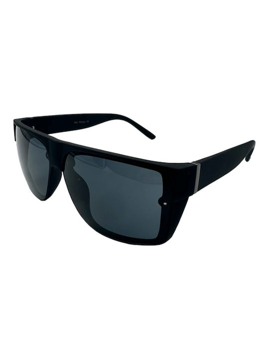 V-store Sunglasses with Black Plastic Frame and Black Lens 82805BLACK