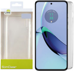 Lime Umschlag Rückseite Silikon Transparent (Moto G84)