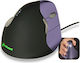 Evoluent VerticalMouse 4 Small Wireless Безжичен Ергономичен Vertical Мишка Black-Violet