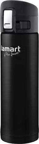 Lamart Branche Ποτήρι Θερμός Ανοξείδωτο / Πλαστικό 420ml Black