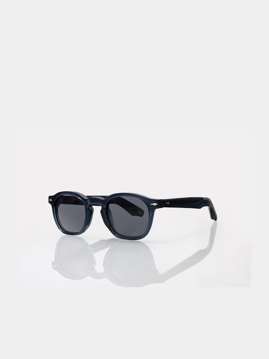 Dilos Sonnenbrillen mit Marineblau Rahmen und Gray Polarisiert Linse DilosAcetate190