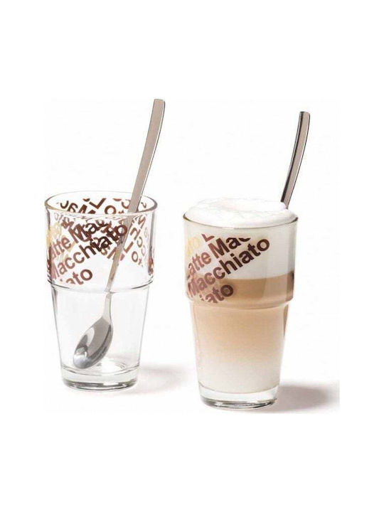 Leonardo Σετ Ποτήρια Καφέ/Freddo από Γυαλί 250ml 2τμχ