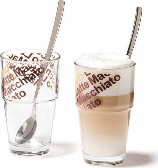 Leonardo Set of Glasses Coffee/Freddo made of Glass 250ml 2pcs