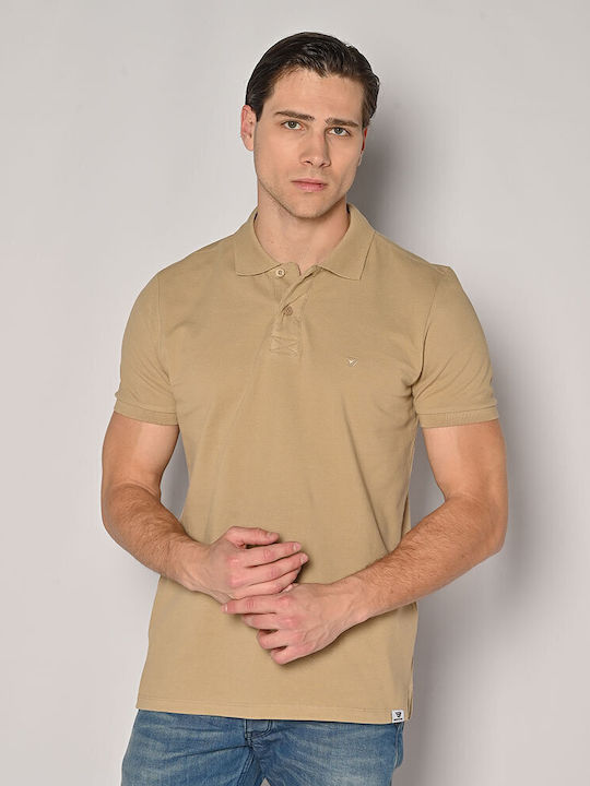 Polo Short Sleeve Blouse Beige