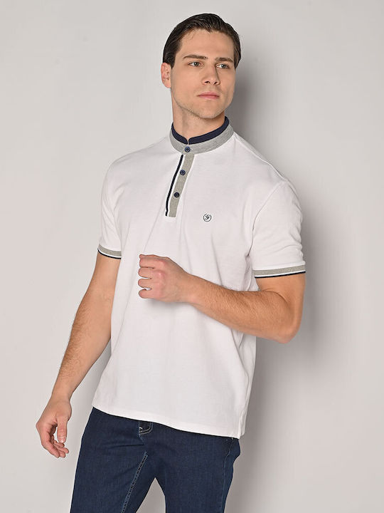 Sogo Kurzarm Herrenbluse Weiß