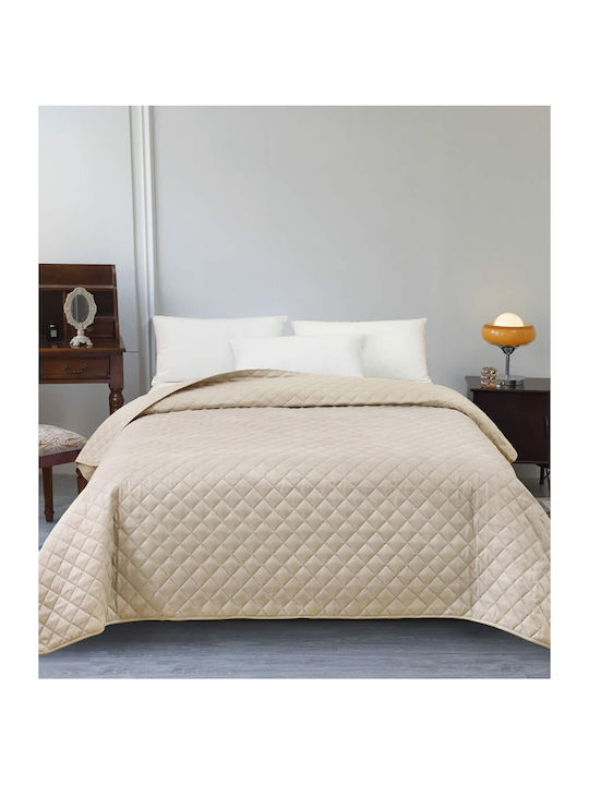 Melinen Tosca Coverlet King Size Microfiber Ecru 260x240cm
