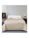 Melinen Tosca Coverlet King Size Microfiber Ecru 260x240cm