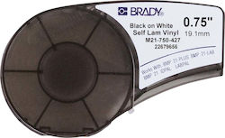 Brady Ταινία Ετικετογράφου σε Μαύρο Χρώμα M21-750-427 Brady Ταινία Ετικετογράφου σε Μαύρο Χρώμα M21-750-427