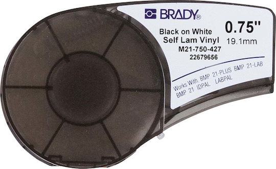 Brady Label Maker Tape in Black Color 1pcs