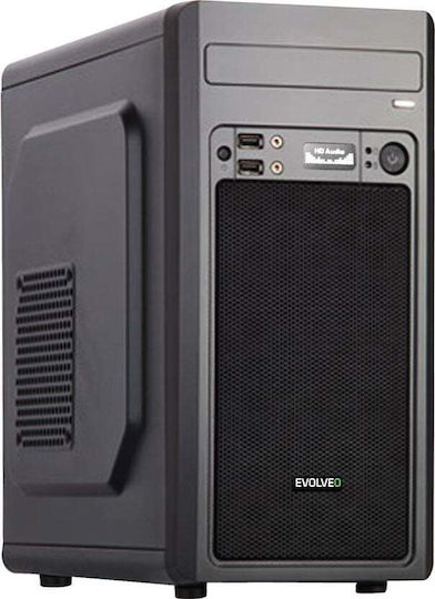 Evolveo M2 Gaming Micro Tower Carcasă PC Cu Deschidere Laterală Neagră