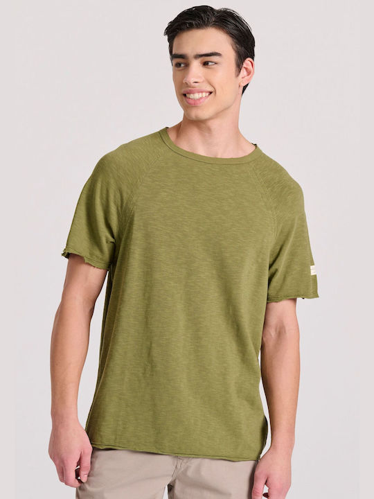 Funky Buddha Men's Short Sleeve T-shirt Khaki