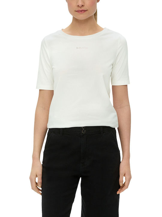 S.Oliver Femeie Tricou White