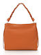 Leder Damentasche Schultertasche Braun