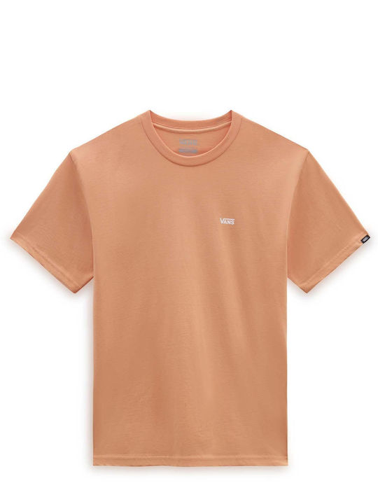 Vans Left Chest Men's Short Sleeve T-shirt Orange