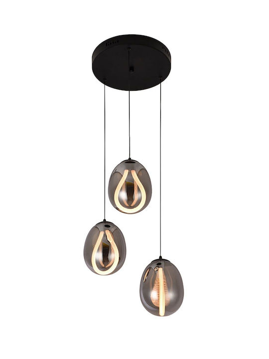 Viokef Pendant Light Black Rail 40.5x142cm