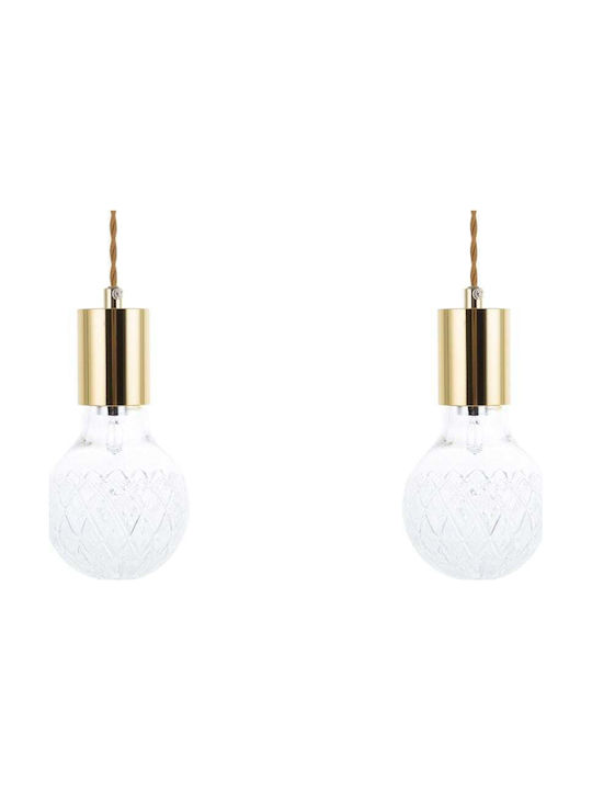 Beliani Pendant Chandelier Gold