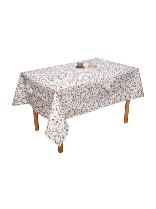 Viopros Tablecloth Stain Resistant Blue 140x220cm