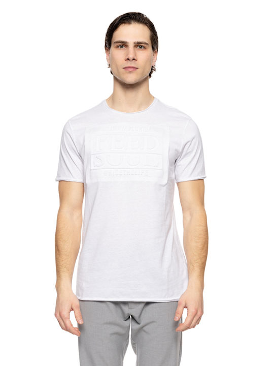 Biston T-shirt Bărbătesc cu Mânecă Scurtă Alb