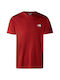 The North Face Reaxion Men's Athletic T-shirt Short Sleeve Iron Red
