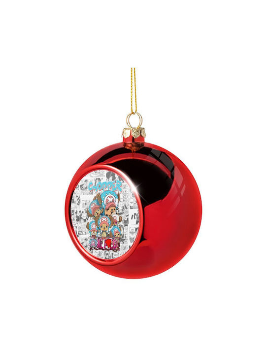 Chopper One Piece Μπάλα Πλαστική Κόκκινη 8cm