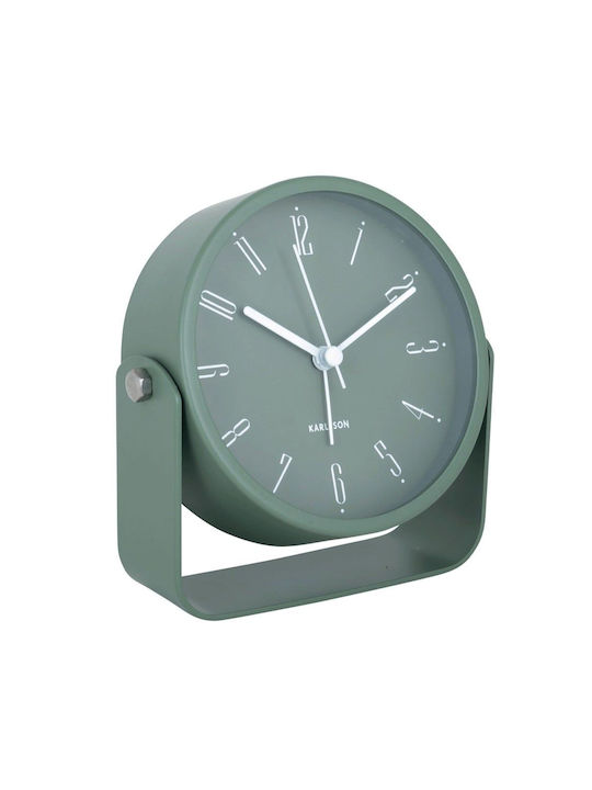 Present Time Tabletop Clock with Alarm Green KA5989GR