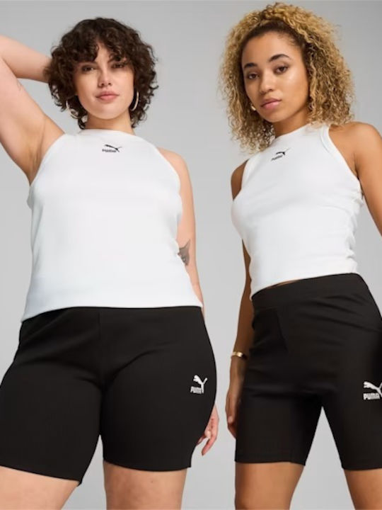 Puma Bluza de Damă din Bumbac Fără mâneci White