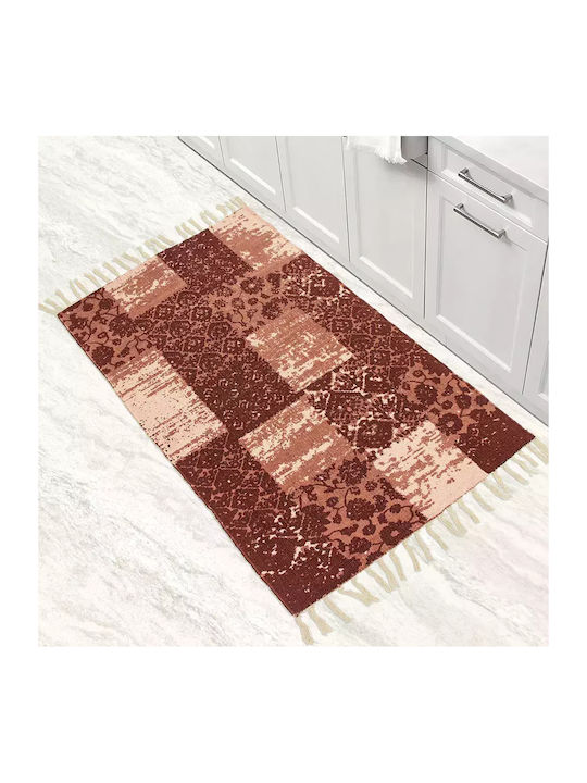 Lino Home Cuina Rectangular Kitchen Mat Terracota 60x90εκ.