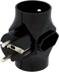 Elgotech T-Shaped Wall Plug 2 Sockets