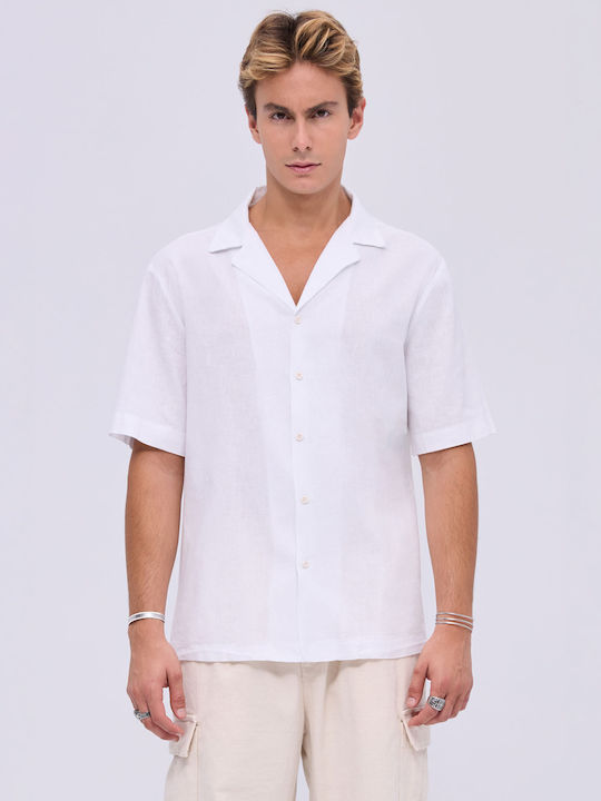 Aristoteli Bitsiani Men's Shirt Linen White