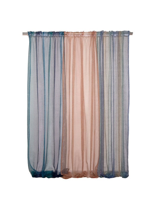 Viopros Curtain with Pencil Pleat Beige 140x270cm