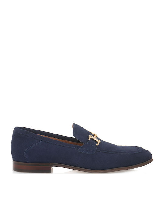 Suede Ανδρικά Loafers σε Μπλε Χρώμα