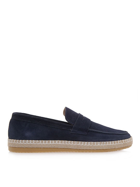 Giovanni Morelli Suede Ανδρικά Loafers σε Μπλε Χρώμα