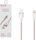 Somostel Regular USB 2.0 to micro USB Cable Ροζ 1.2m (28254) 1τμχ
