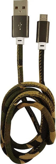 LC-Power Braided USB 2.0 to micro USB Cable Μαύρο 1m 31332E 1τμχ