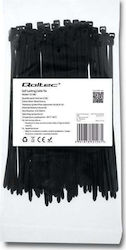 Qoltec Dematoare de Cabluri 150x3.6mm Negru 100pcs 52196