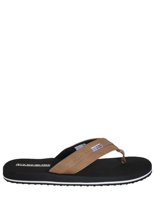 Napapijri Elm Slapi Bărbați Flip Flops Maro